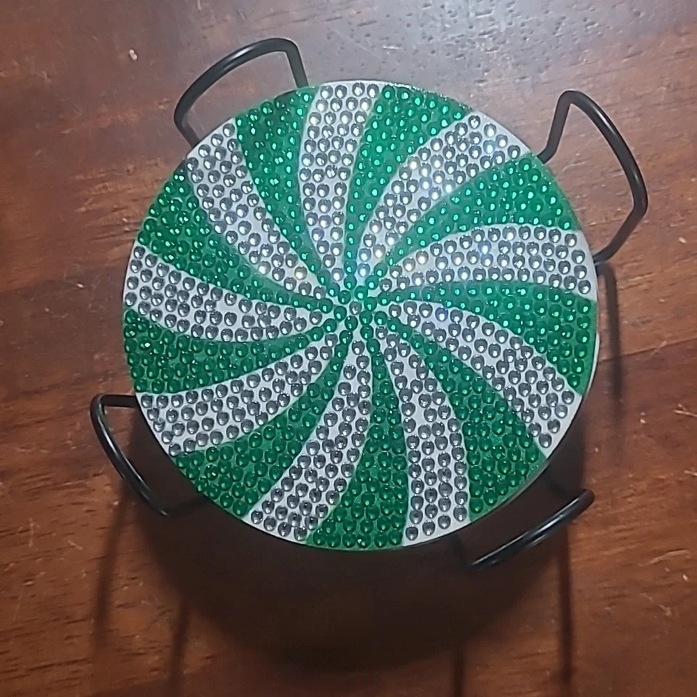 Rhinestone Christmas Coasters - Picture 13 of 14